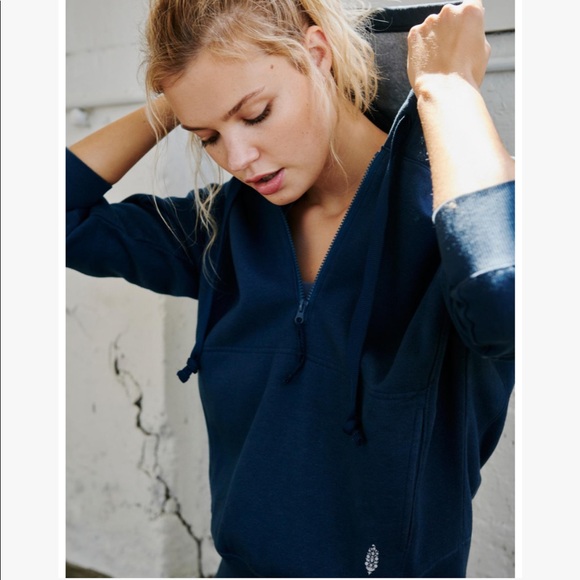 Free People Movement Think Future Fleece Hoodie Sweatshirt - Picture 3 of 6